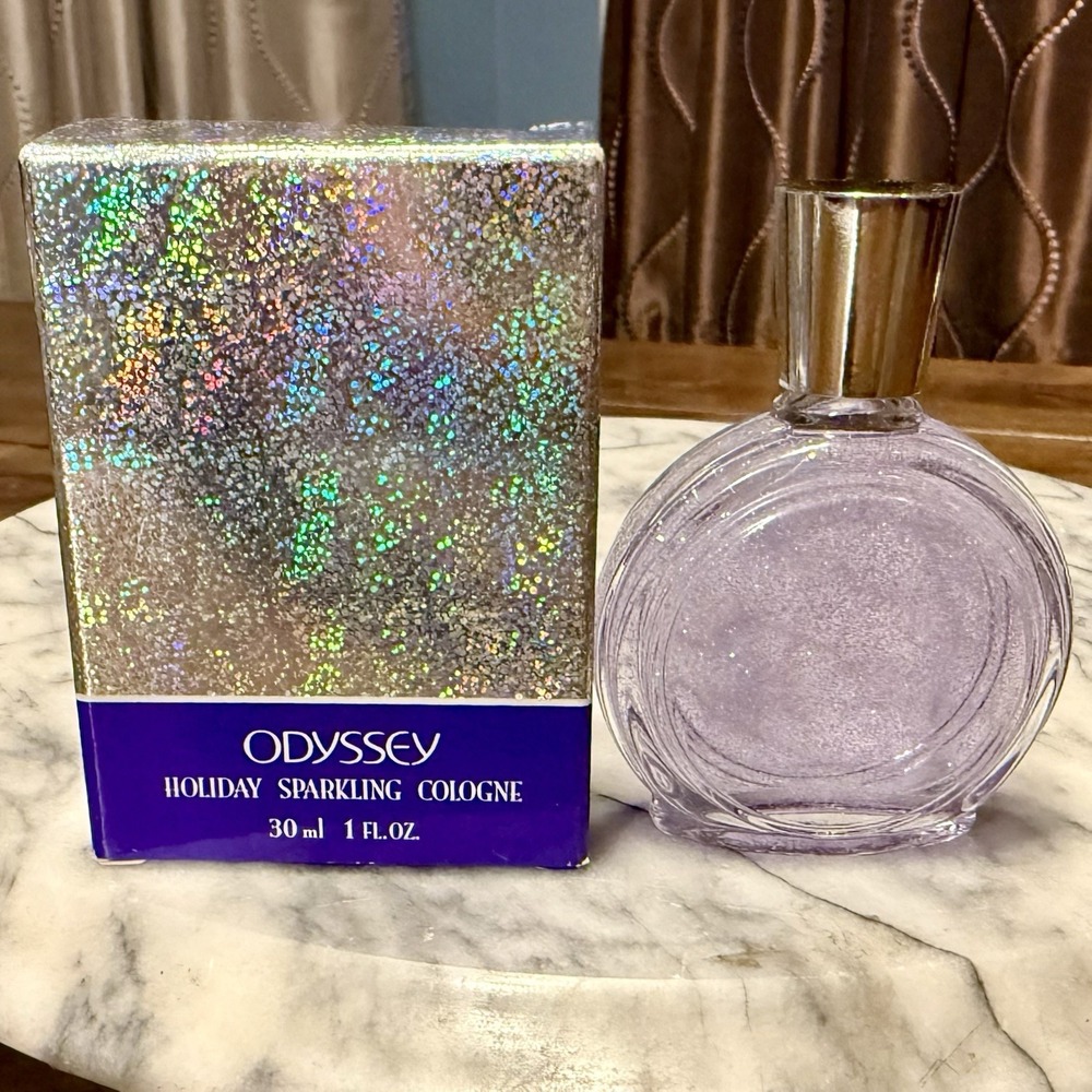 NEW 1994 VTG Avon Cologne PerfumeOdyssey Holiday Sparkling Glitter 1oz 30ml BOX